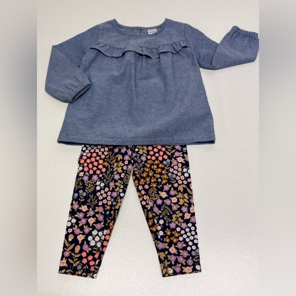 CARTER'S - Girls Baby & Toddler 2-Piece
Long Sleeve Top & Legging Outfit Set - Picture 2 of 8